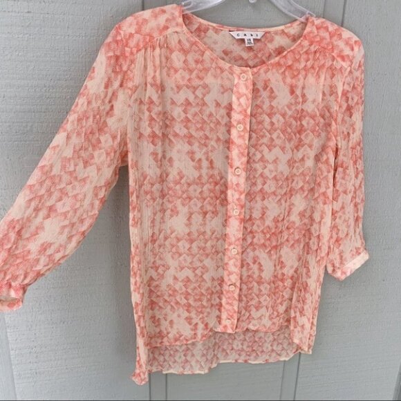 CAbi Tops - • Cabi #756 Emerson Silk Button Down Crinkle i22